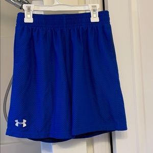 Blue Youth Large Under Armour Shorts